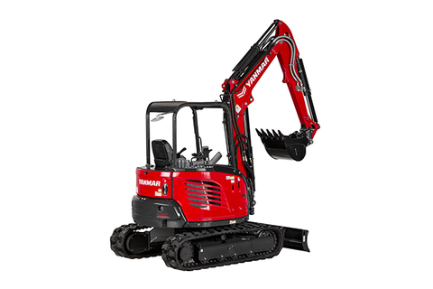 Yanmar Mini Excavator SV40 with Canopy, Straight Blade, AUX1, Hyd. Coupler
