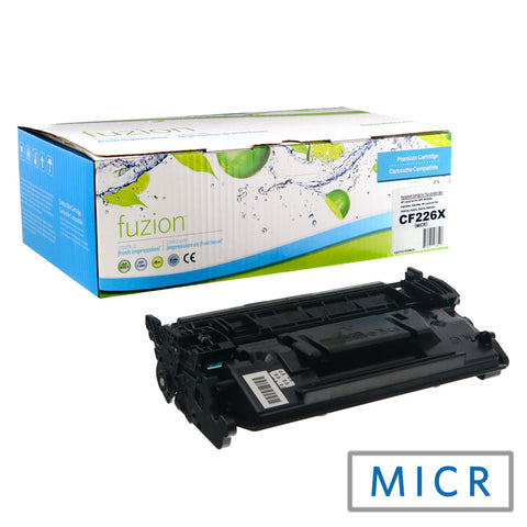 Fuzion HP CF226X (26X) MICR Remanufactured Toner
