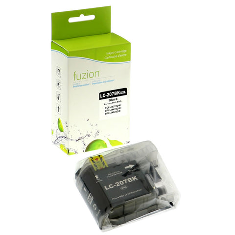 Fuzion Brother LC207XXL Compatible Inkjet - Black