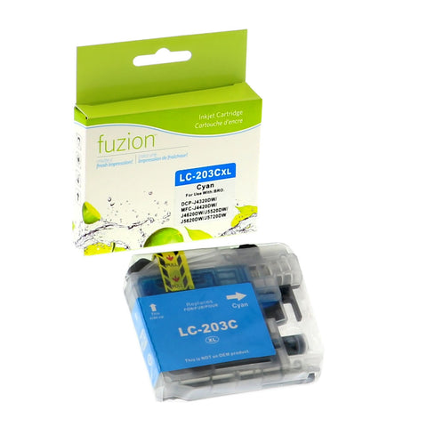 Fuzion Brother LC203 Compatible Inkjet - Cyan