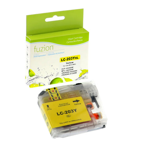 Fuzion Brother LC203 Compatible Inkjet - Yellow