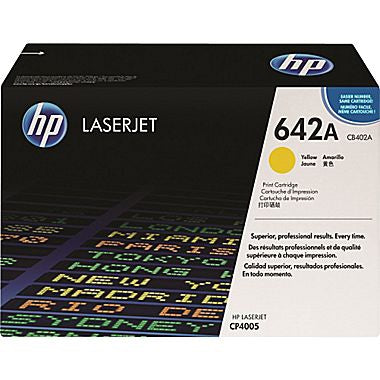 HP OEM HP 642A (CB402A) Toner Cartridge, Yellow, 7.5K Yield