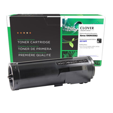 Clover Technologies Group, LLC Remanufactured High Yield Toner Cartridge for Xerox 106R03582