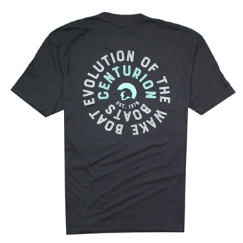 CENTURION CENTURION SPIRAL TEE - GRAPHITE BLACK